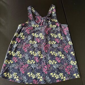 XS juicy couture 100% silk top‎ sleeveless flower feminine summer lightweight